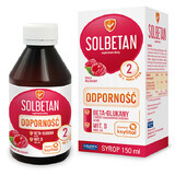 Solbetan Immunité, sirop, pour les enfants à partir de 2 ans, goût framboise, 150 ml