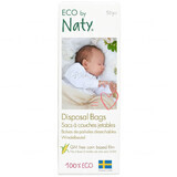 Eco By Naty, sacs à couches biodégradables, 50 pièces