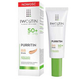 Iwostin Purritin, BB crème, peau grasse et acnéique, SPF 50+, 30 ml