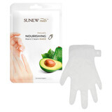 SunewMed+, masque nourrissant pour les mains, avocat, gants, 36 g