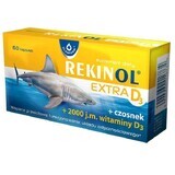 Rekinol Extra D3, ulei de ficat de rechin, 60 capsule