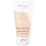 Nacomi Baby, crème hydratante pour le visage, pour bébés et enfants, 50 ml