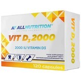 Allnutrition Vit D3 2000, vitamine D 50 μg, 120 gélules