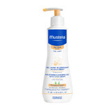 Mustela Bebe Enfant, gel lavant nourrissant, au Cold Cream et à la cire d'abeille bio, dès la naissance, peaux sèches, 300 ml