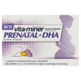 Acti Vita-miner Prenatal + DHA, 30 comprimés + 30 gélules