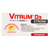 Vitrum D3 Strong, vitamine D 4000 UI, 60 gélules