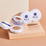 Nivea Cellular Hyaluron Filler 3in1 Care Cushion, crème-fond de teint anti-rides dans un coussin, 01 light, SPF 15, 15 g