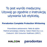 Parodontax Protection complète blanchissant, dentifrice, 75 ml