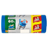 Jan Niezbędny, sacs poubelles, Easy-Pack, bleu, 60 l, 20 pièces