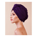 Anwen Dry It Up, turban pour cheveux, violet, 1 pièce