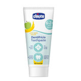 Chicco, dentifrice sans fluor, après 6 mois, saveur pomme-banane, 50 ml