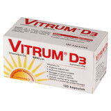 Vitrum D3, vitamine D 1000 UI, 120 gélules