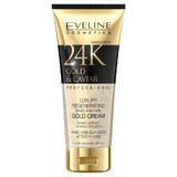 Eveline Cosmetics 24k Gold Caviar, crème mains régénérante pour peaux sèches et très sèches, 100 ml