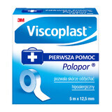 Viscoplast Polopor, adhésif non tissé, 5 mx 12,5 mm, 1 pièce