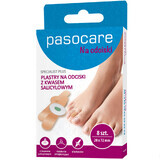 Pasocare Specialist Plus, pansements pour cors, à l&#39;acide salicylique, 20 mm x 72 mm, 8 pièces