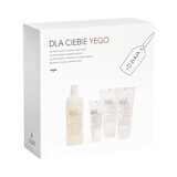 Coffret Ziaja Yego, gel douche et shampoing, 400 ml + gel douche et shampoing, 2 x 200 ml + baume après-rasage, 80 ml