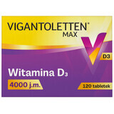 Vigantoletten Max, vitamine D3 4000 UI, 120 comprimés