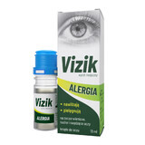 Vizik Allergie Yeux rouges, secs et qui démangent, gouttes pour les yeux, 10 ml