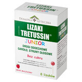 Tretussin Junior, lollipops, sugar-free, raspberry flavor, from 3 years, 8 pieces