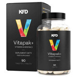 KFD VitaPak+ Vitamines et Minéraux, 90 comprimés CONDITIONNEMENT DÉPOSÉ