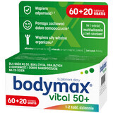 Bodymax Vital 50+, 60 comprimés + 20 comprimés gratuits CONDITIONNEMENT CONTAMINÉ