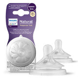 Avent Natural Response, tétine de biberon réactive, débit 4, SCY964/02, après 3 mois, 2 unités