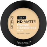 Catrice 18H HD Matte Powder Foundation, mattierende Pudergrundierung, Nr. 020N, SPF 15, 8 g