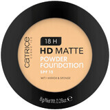 Catrice 18H HD Matte Powder Foundation, matterende poederfoundation, nr. 030W, SPF 15, 8 g