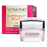 Yoskine Supreme-Vit B12 + C 50+, crème de nuit régénérante anti-rides, 50 ml