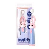 Vitammy Bunny, brosse à dents sonique pour enfants, rose, 0-3 ans, 1 pièce