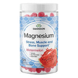 Swanson Magnésium, citrate de magnésium, bonbons, goût pastèque, 120 pièces