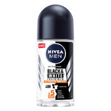Déodorant roll-on Black & White Ultimate Impact pour hommes, 50 ml, Nivea