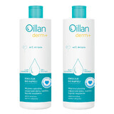 Set Oillan Derm+, émulsion de bain, dès le premier jour de vie, 2 x 400 ml