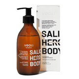 Veoli Botanica Salic Hero Body, gel corporal limpiador y exfoliante con ácido salicílico encapsulado al 2% BioGenic Sallic-210 y zumo de aloe vera, 280 ml