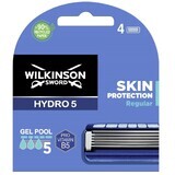 Wilkinson Sword Hydro 5, cartouches de remplacement, Protection de la peau régulière, 4 pièces