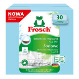 Set Frosch, All In 1 tablettes pour lave-vaisselle, soda, 30 pcs + gel détergent pour lave-vaisselle, lime, 650 ml + sacs de recyclage, 3 pièces gratuites