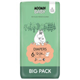 Couches Moomin Baby, couches, taille 6 Junior, 12-24 kg, 51 pcs