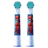 Oral-B Pro Kids, embouts de brosse à dents électrique, Spiderman, plus de 3 ans, ultra doux, 2 pièces