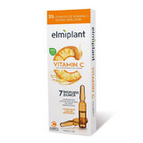 Vitamine C flacons illuminants et anti-âge, 7 pièces, Elmiplant