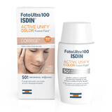 Isdin Active Unify Color Fusion Sun Protection Fluid for Face with SPF 50+, 50 ml