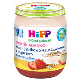 HiPP Moje Śniadanko Bio, Apfel-Erdbeer-Müsli mit Joghurt, nach 9 Monaten, 160 g