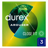 Durex Arouser, préservatifs nervurés, 3 pièces