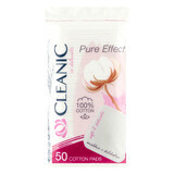 Cleanic Pure Effect Soft Touch, tampons cosmétiques, carrés, 50 pièces