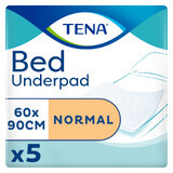 Tena Bed, serviettes absorbantes, Normal, 60 cm x 90 cm, 5 pièces