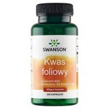 Swanson Folic Acid, Acide folique 800 μg, 250 gélules