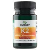 Swanson K-2, vitamin K 50 µg, 30 gel capsules