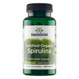 Swanson Certified Organic Spirulina, spiruline biologique, 180 comprimés