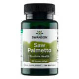 Swanson Saw Palmetto 160 mg, sabal palm, 120 capsules de gel