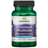 Swanson Chromium Picoliante, chromium 200 µg, 200 capsules