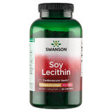 Swanson Soy Lecithin, lécithine, 180 capsules de gel